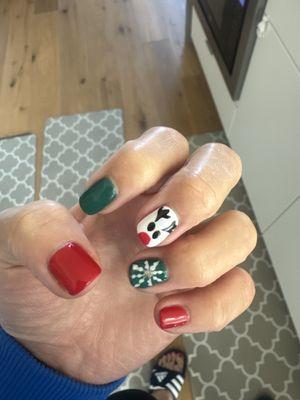 My cute manicure for Xmas!