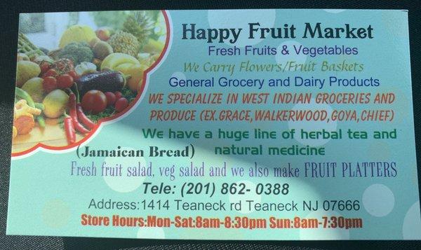 Happy Fruit Market- Teaneck