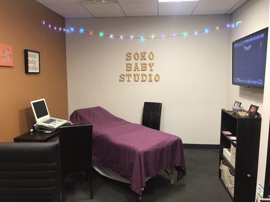 Sonó baby Studio ultrasound room