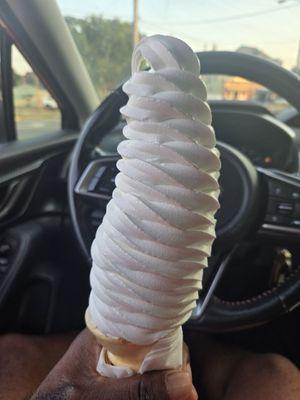 Large vanilla cone