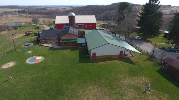 great areal view of the camp and facilities!