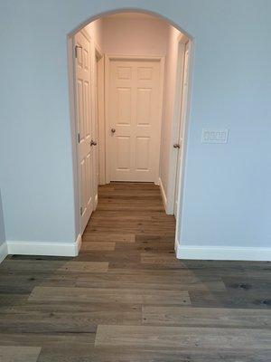 Flooring and baseboards