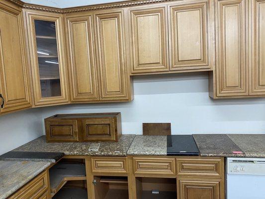 Cabinet design and sample countertops