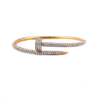 We appraise all designer jewelry like this gorgeous Cartier Juste un Clou nail bracelet