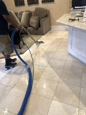 Tile and grout cleaning