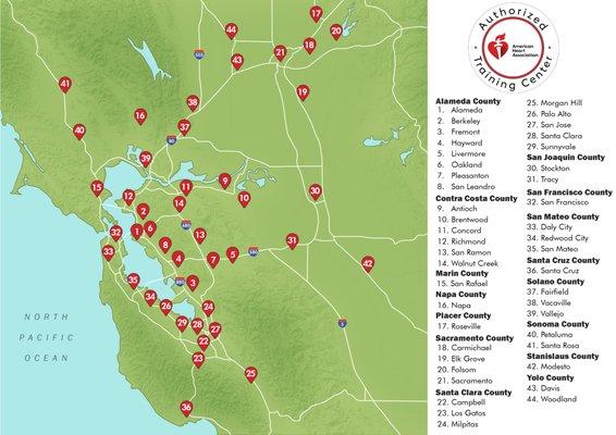 CPR Classes in Daly City and other locations in the Bay Area