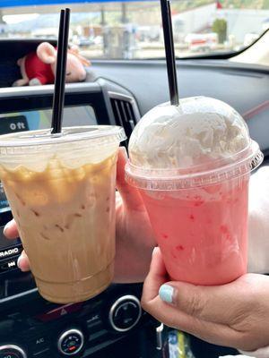 5/6/21 Iced White Mocha & Strawberry Italian soda