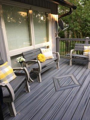 Trex decking  Color: Island Mist