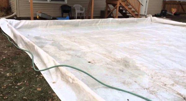 Ice rink installation in Elkhart, Indiana