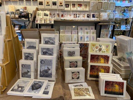 Greeting cards from of our wonderful artists--Stacie Florer, Hannah Zeno, Kim Edwards, Lucinda Rowe & more!