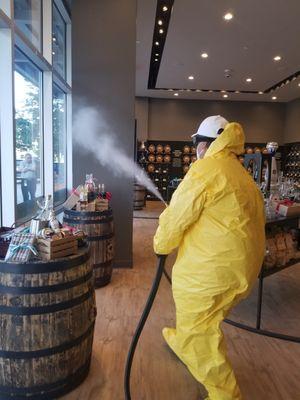 Retail Store disinfection