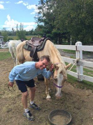 Craig Schoenrock loves horses!!