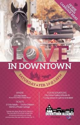 Downtown Valentine's Day Carriage Rides.