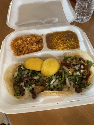 3 3 Street Tacos combo