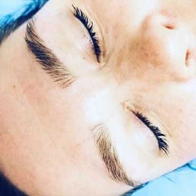 Brow wax and shape