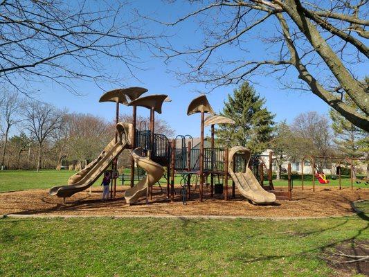 Larger playground and swings