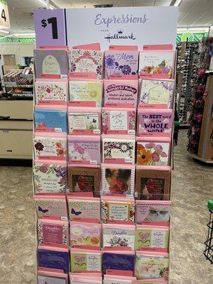 Good selection of Hallmark Mother's Day cards at Dollar Tree's "old" price, before they became the Dollar  Twenty Five Tree!