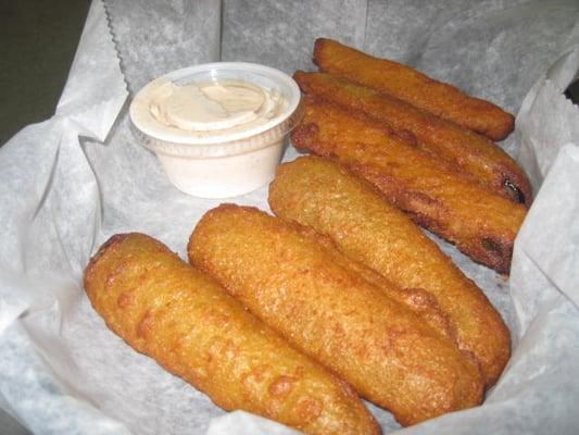 Brew house pickles, beer battered served with our house made southwest ranch.