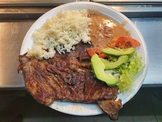 Bistec de asada platillo