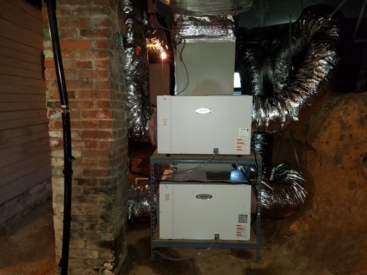 Dual Dehumidifiers for a Church