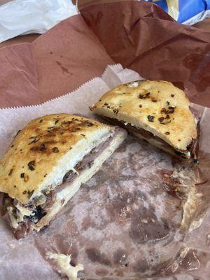 Horseradish Roast Beef Panini