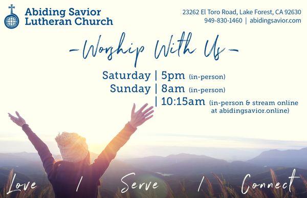 Church worship services | March 2021