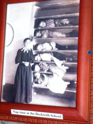 Photo in the one room schoolhouse.