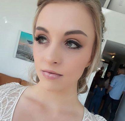 Brides Day of Makeup.  Follow me for all my work on Insta & Facebook @: Katelyn Alford Makeup Artistry