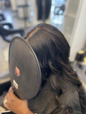 Lace front wig