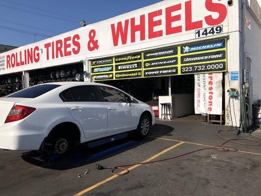 $10 for tire rapir. (Remove a nail and patched)