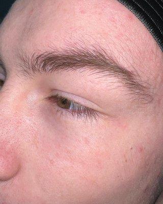 Before Brow wax