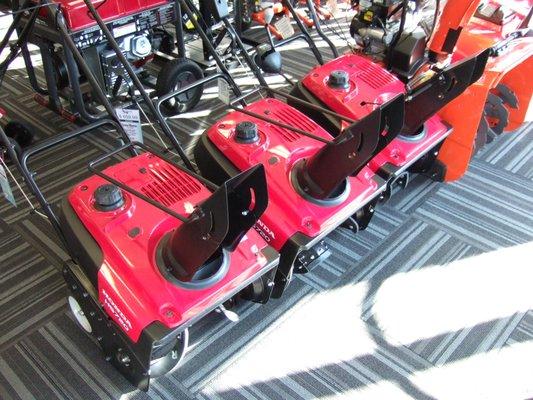 Honda snowblowers in stock!