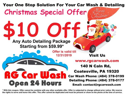 Christmas Special on Auto detailing.