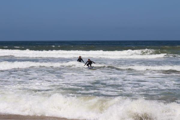 Surfing at Torrance beach