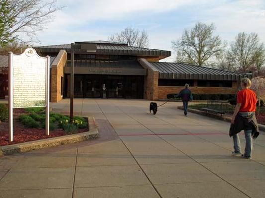 A clean, well-maintained rest stop.