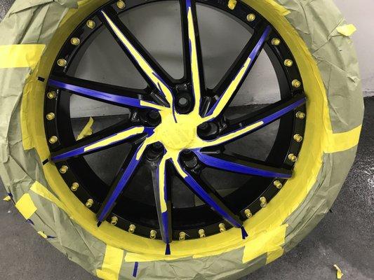 Custom wheel paint