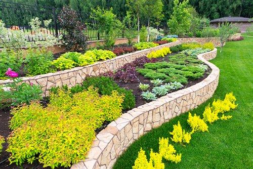 We specialize on installing retaining walls.