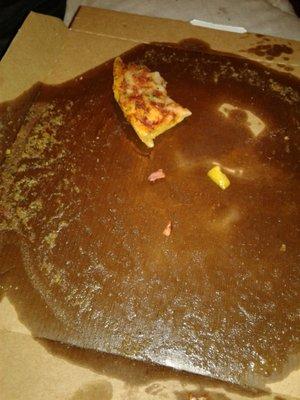 Pizza was soooo greasy omg gross, not happy with my service at all... had to take hole pizza off to get some of the grease of at least try t