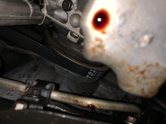 Oil leak