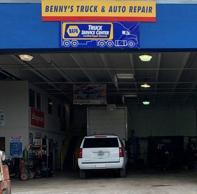 Welcome to Benny's Truck & Auto Repair! We're happy to be of service to you and your vehicle.