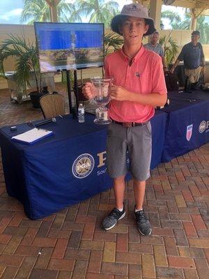 Winner on the Sflorida Junior Tour.