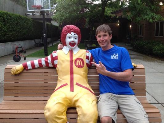 Making new friends at the Ronald McDonald House