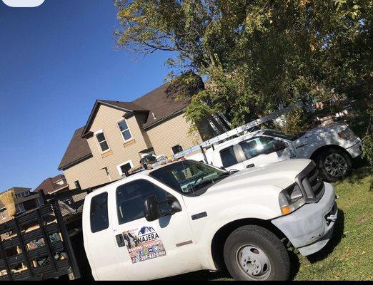 Roofing work