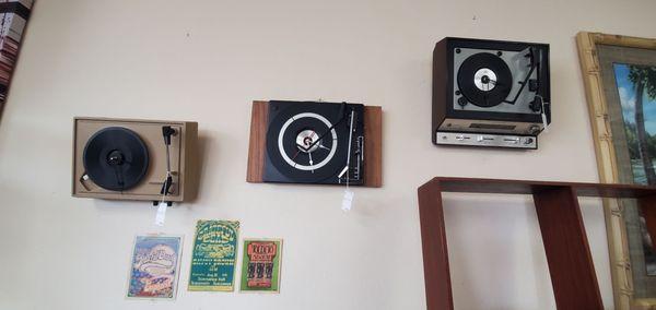 Record player clocks!