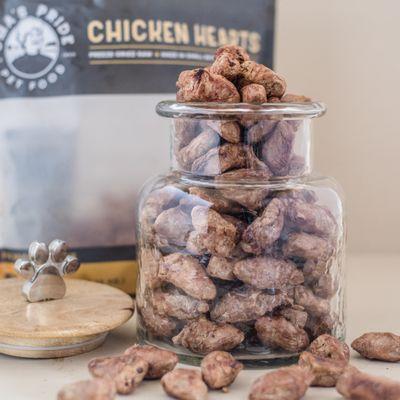 Freeze-Dried Chicken Hearts for Dogs