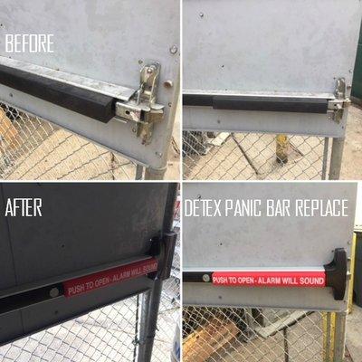 Detex Panic Bar Replace