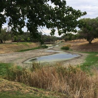 Yosemite Lake in drought season.