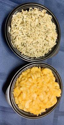 Mac & Cheese & Cilantro Lime Rice