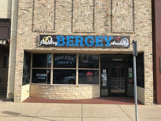 Front of store on Main street