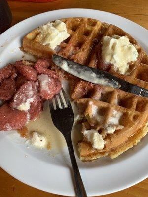 Strawberry waffle